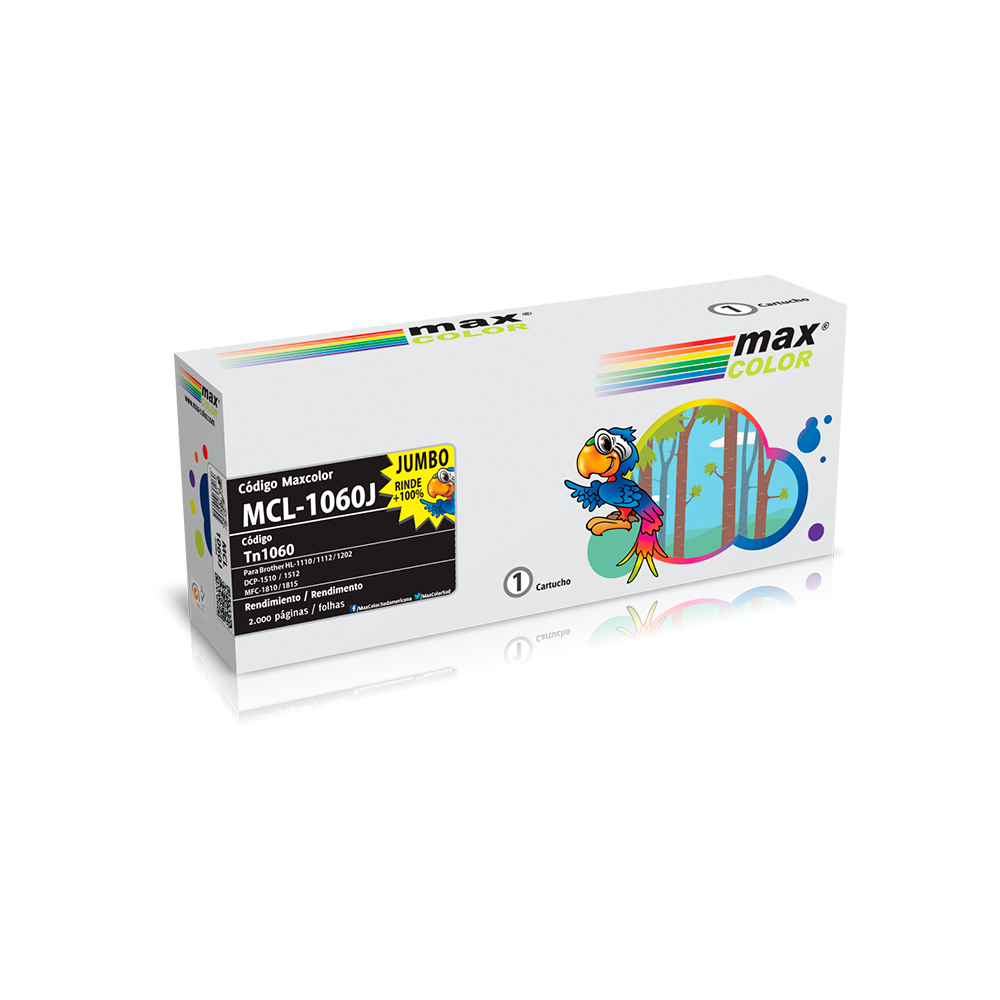Toner TN1060 Para Brother HL110/1112 DC1512 MFC1810 2000 PAG