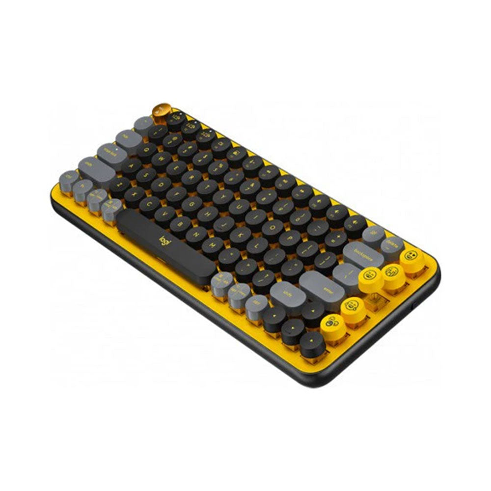 Teclado Mecanico Logitech Pop Keys Bluetooth Amarillo Blas