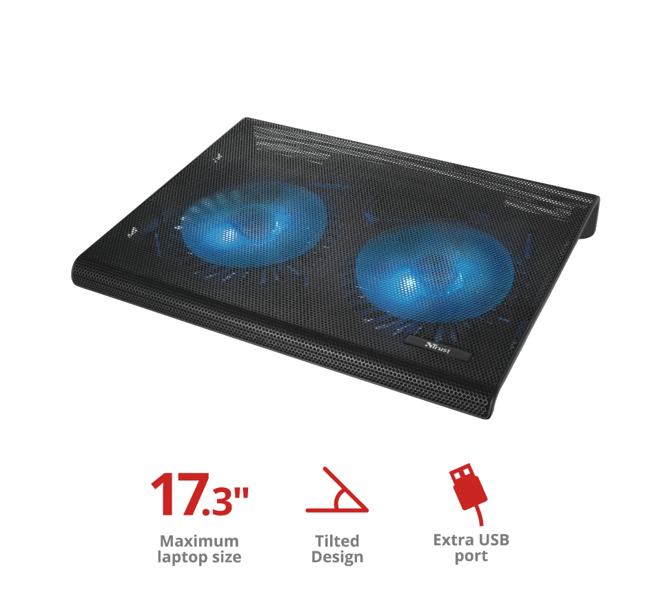 Ventilador Notebook Gamer 13 / 17 Pulgadas Doble Fan Trust