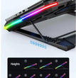 Ventilador Notebook Gamer 5 Vent RGB 12 Efectos 14 / 17 Pulg