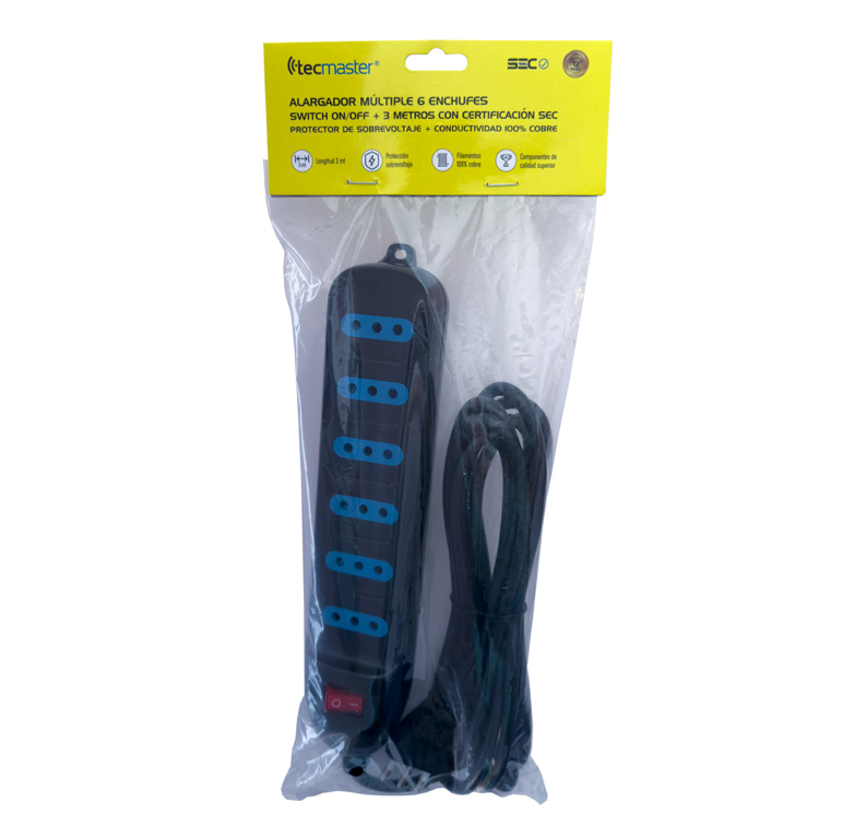 Zapatilla Tecmaster 6 Tomas Negra 3m Certificada SEC Chile